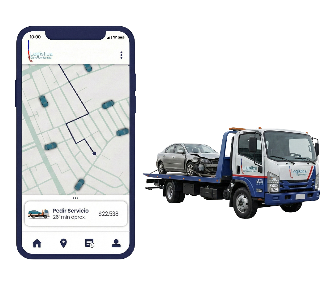 Vehículo de transporte Logística Campodonico